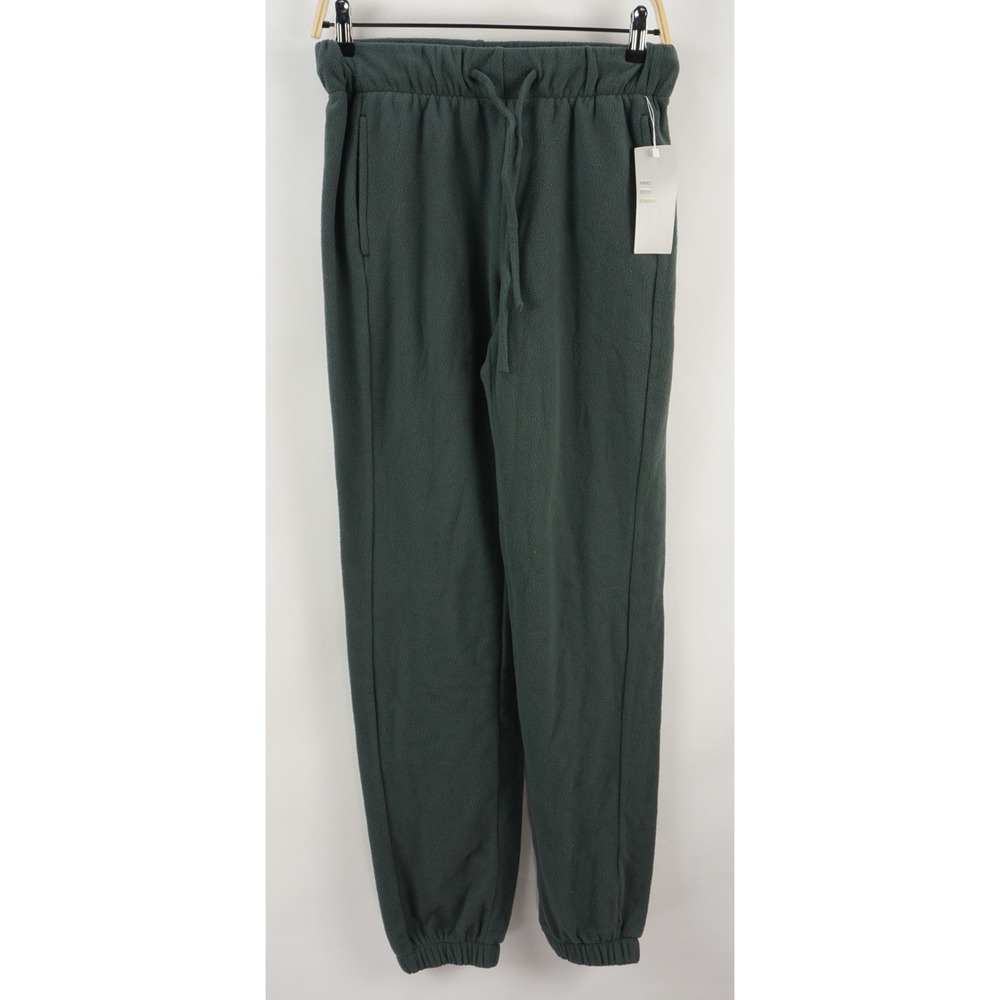New Zella High Rise Fleece‎ Full Length Sweatpant Jogger Size Small Gray Stretch